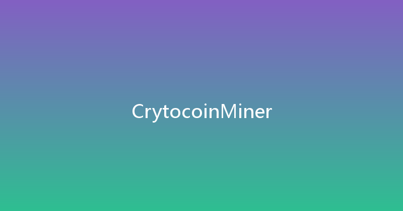 CrytocoinMiner 