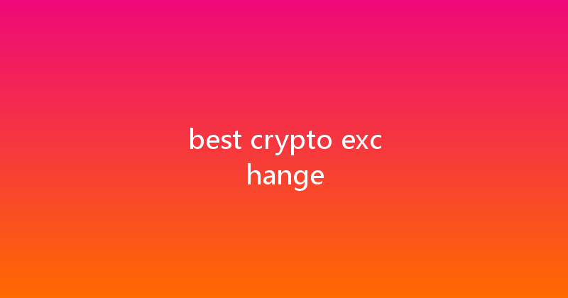best crypto exchange 