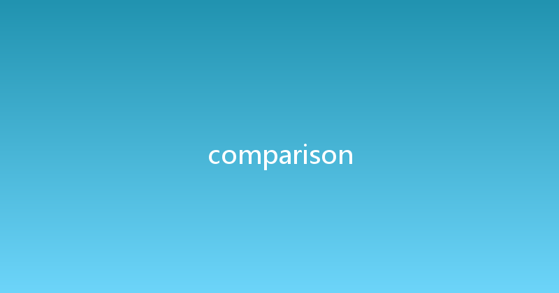 comparison 
