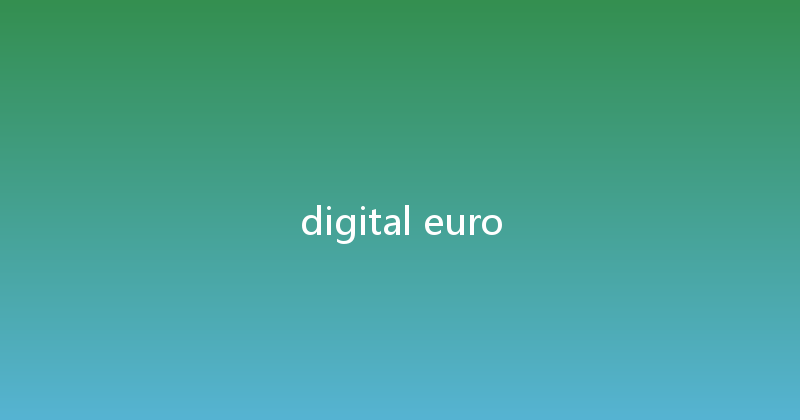digital euro 