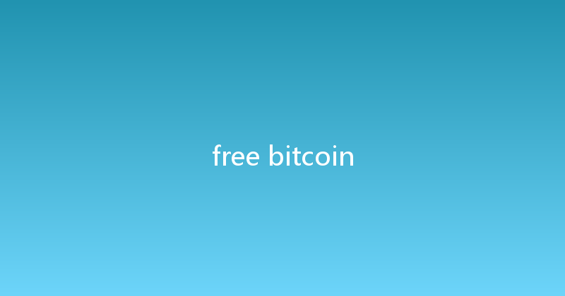 free bitcoin 